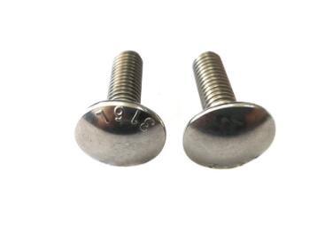 Machinery Industry Round Head Carriage Bolt M2 - M100 4.8 Grade High Strength