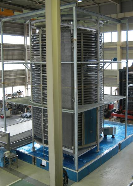 congelador do túnel do quilowatt 1200kg/H da máquina de congelação rápida 25 da correia de 650mm