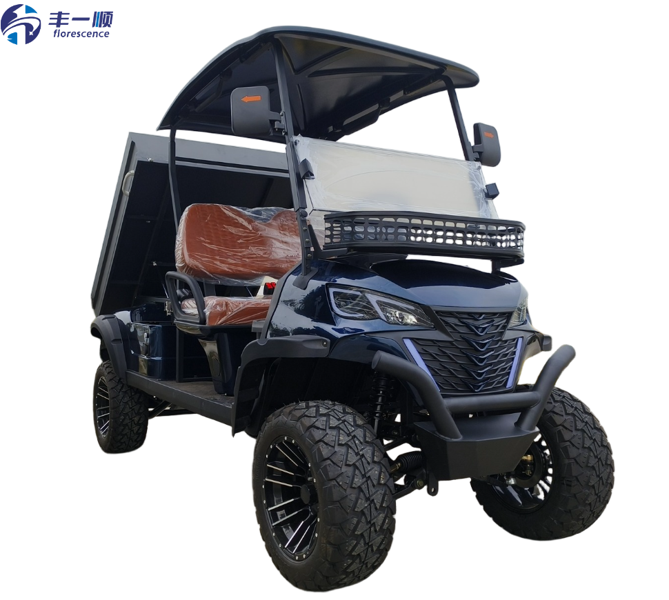 High Load Capacity Electric Utility Golf  Cart with Hydraulic Dump Bed