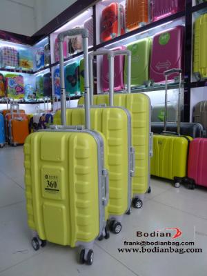 latest new type abs luggage sets with aluminum frame super light weight