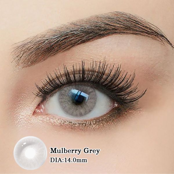 MILLCREEK Mulberry Grey 14.0mm K-Beauty Yearly Disposable Colored Contact Lenses