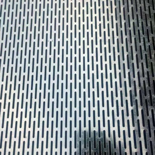 Slotted Hole Perforated Sheet Stainless Steel 201 304 316L Size 2 X 20/ 3 X 20 / 4 X 20mm For Follor Panel