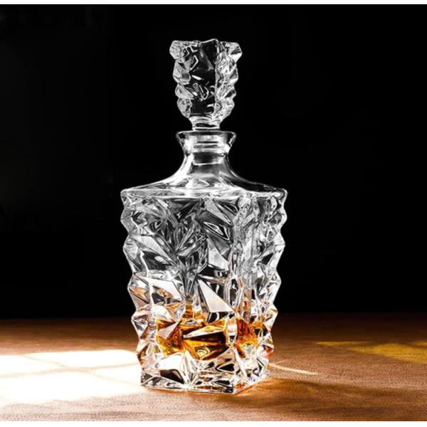 Настройка логотипа стеклянный декантер крышка для напитка XO стеклянная бутылка питьевая бутылка