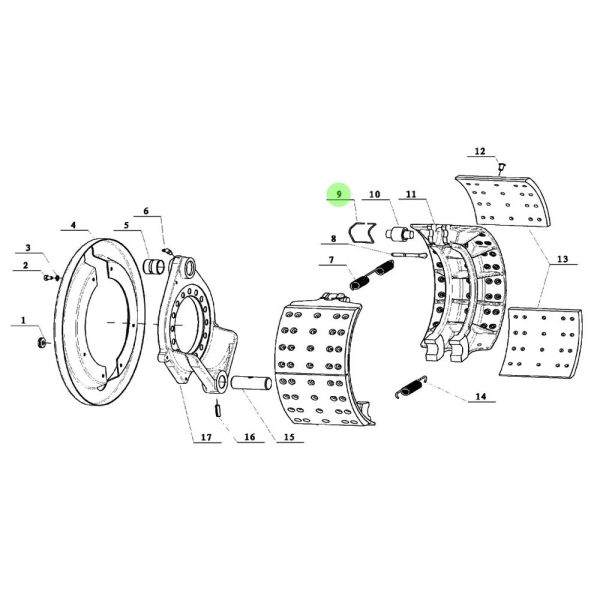 DZ9112440526 Autopart Support spring For Engine Machinery Parts