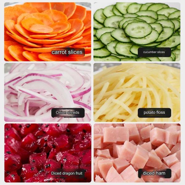 Small Size Vegetable Cutter for Home Shredding Slicing Dicing Raw Material Fruit