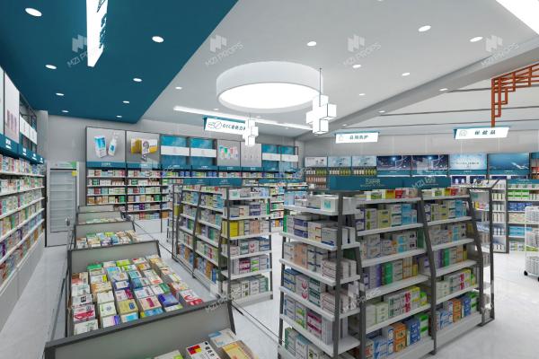05-QWJYS Pharmacy Store Design With Avant-garde minimalist style