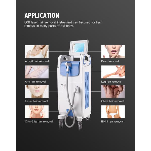 Складная машина лазера диода перманентности 808 машины удаления волос лазера Alexandrite