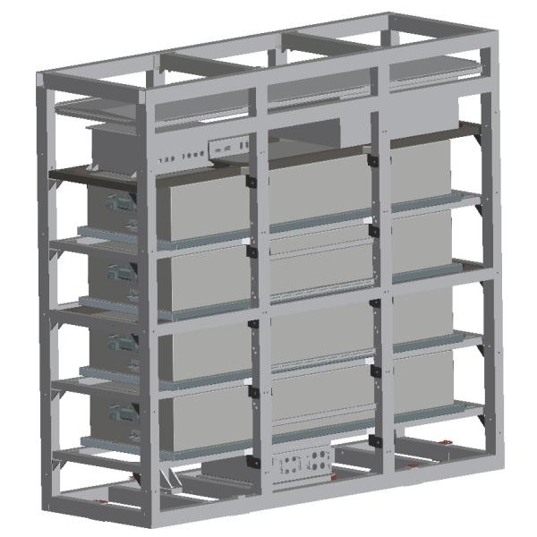 307.2V 230Ah литий-ионный аккумулятор 70,65 KWh для тележек