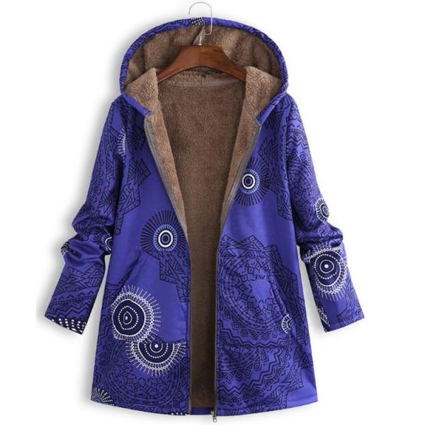 Factory wholesale waterproof women winter coat printed pocket hoodie jacket women age grade fashion fleece