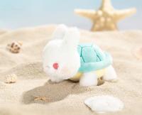 Animais de mar enchidos bonitos pequenos Keychains da corrente chave da tartaruga do luxuoso