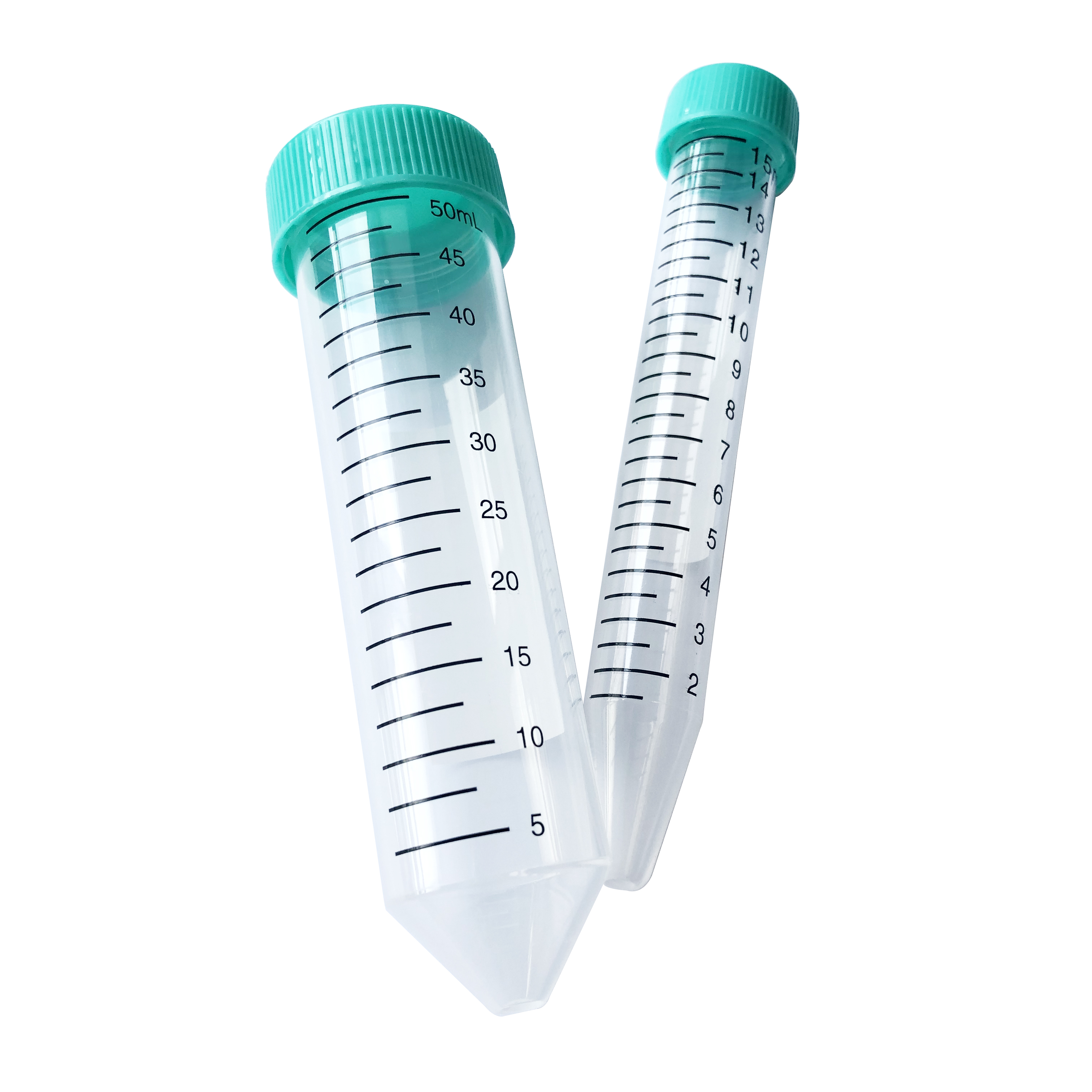 Lab Disposable Falcon Tube 15ml 50ml Pyrogen-Free Plastic Conical Centrifuge Tube with Screw Cap Made from PP Material