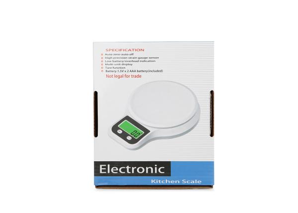 11 Lb 5 Kg Green Black-Lit Electronic Kitchen Scales , Digital Food Weighing Scales