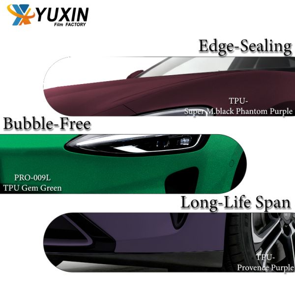 High Quality Glossy Satin Color PPF Car Vinyl Wrap TPU Easy Install Paint Protection Film with Self-Healing Film