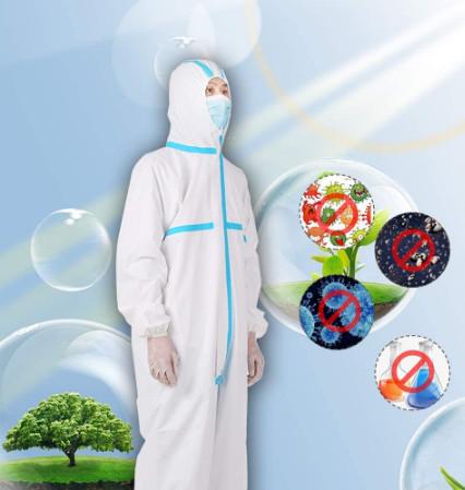 One Size Fits All Medical Protective Clothing With Elastic Cuff Splash Resistant