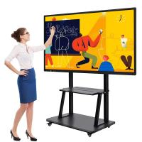 Tableau blanc interactif adapté aux besoins du client de 75 pouces, panneau de enseignement d'écran tactile de bâti de mur
