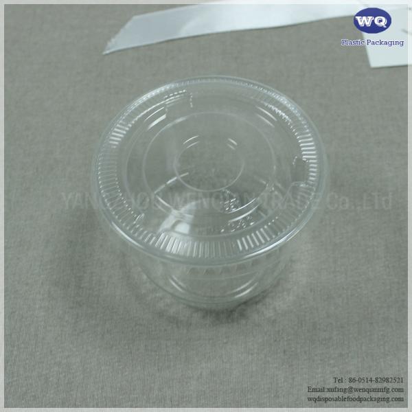 Disposable 5oz/8oz PET Transparent Jelly Cup Disposable Dessert Packaging Cup Plastic Food Soup Container Ice cream Cups