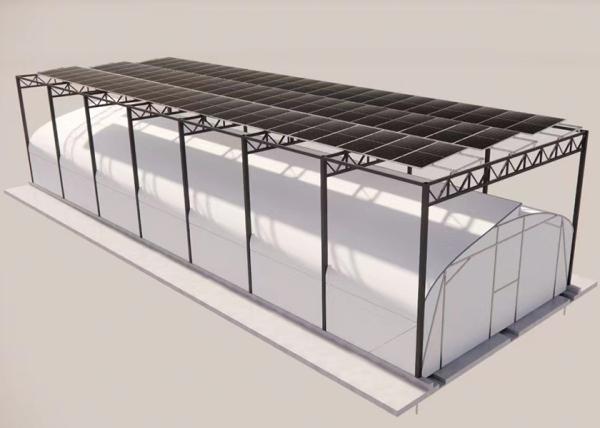 Eco Friendly Outdoor Mushroom Greenhouse With Integrated Photovoltaic Roof System