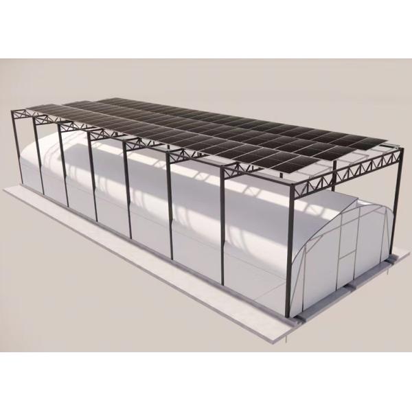 Eco Friendly Outdoor Mushroom Greenhouse With Integrated Photovoltaic Roof System