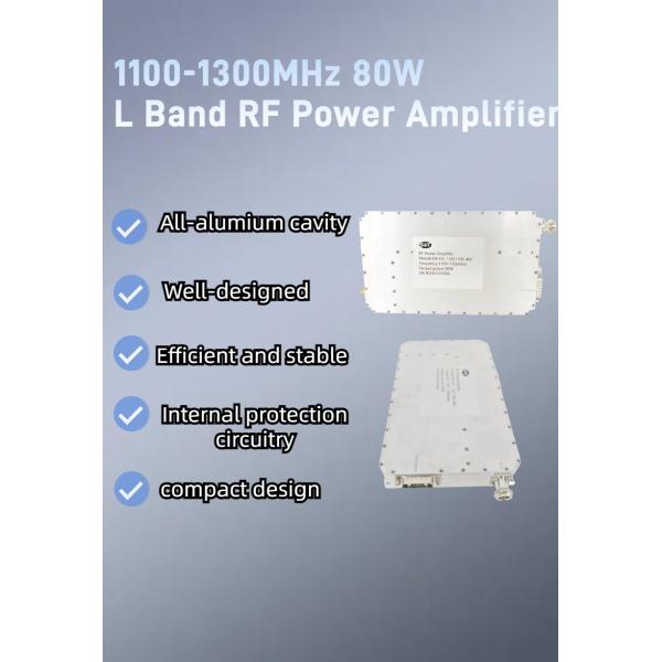 Customized L Band Power Amplifier 1100-1300MHz Communication Module with Low Distortion and High Linearity