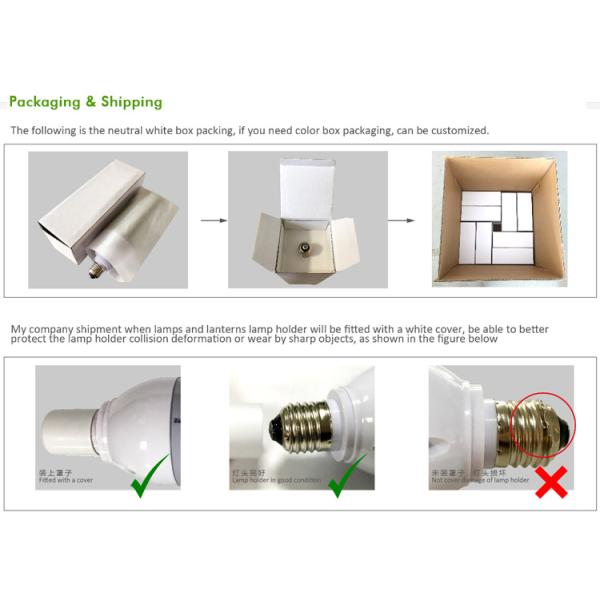 Warm / Cool White LED Corn Light 2835 SMD E27 IP64 Waterproof For Conopy