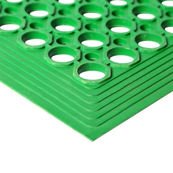 Rubber Floor Mat With Holes, 24''X 36'' Anti-Fatigue/Non-Slip Drainage Mat, For Industrial Kitchen Restaurant