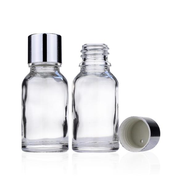 Empty 15ml 0.5oz Oil Dropper Glass Bottle Refill Portable Clear Bottle