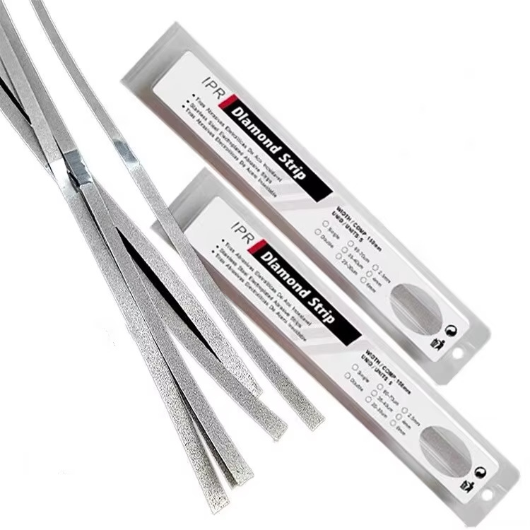 Microdont Brand SS Abrasive Strips Double and Single Side 12 Pc Pk Stainless Steel Dental Polishing Strips