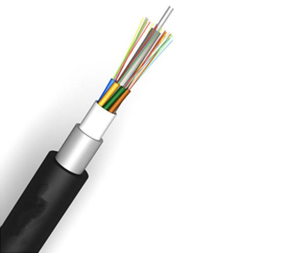 12 Strand Buried Armored Fiber Optic Cable Single Mode Fiberglass Reinforced Platic