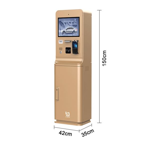 15inch Touch Screen Parking Payment Kiosk with Intercom and Galvanized Steel Sheet Construction