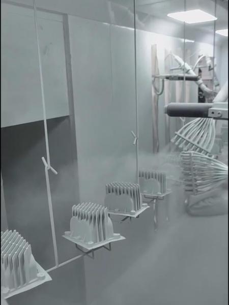 Energy Efficient Automated Powder Coating Line Compact Saving Space