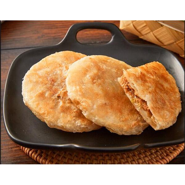 Облупленный хрустящий зажаренный китайский пирог мяса производственной линии пирога мяса делая машину