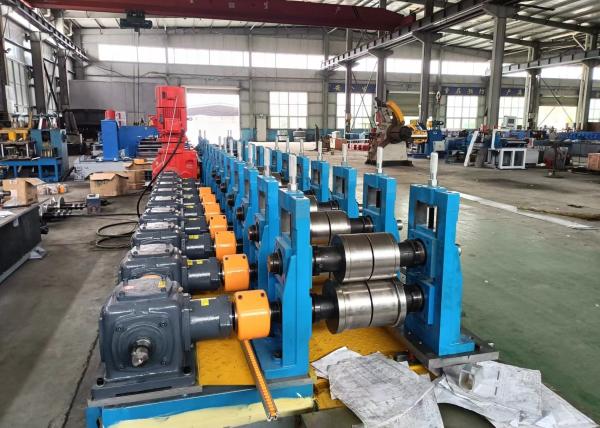 Galvanized Round Pipe Roll Forming Machine 80m/min Speed