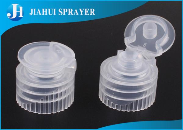 Screw Ribbed Flip Top Bottle Caps Standard PP For Shampoo Bottle , 18mm 20mm 24mm