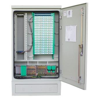 288 Core Steel Fiber Ditribution Cabinet With Plug-In Type Splitter Fiber Ditribution Hub