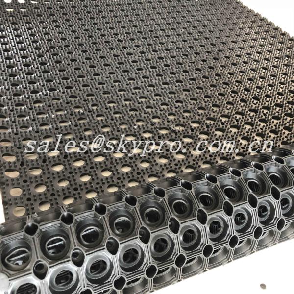 Циновки непоглощающей влажной природы пола резиновые, коврик у входной двери стока воды отверстий