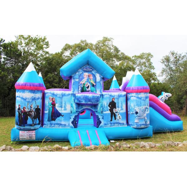 Castle Jumping Games PVC Inflatable Blast Zone Rock Crawler Bouncy House with Slide
