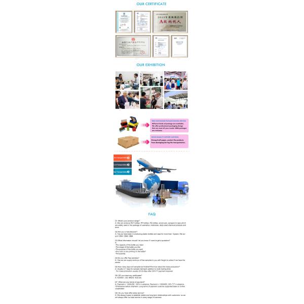 Высококачественный лицевой туманный спрей Бутылка косметическая упаковка Пластик 30ml 50ml 60ml 70ml