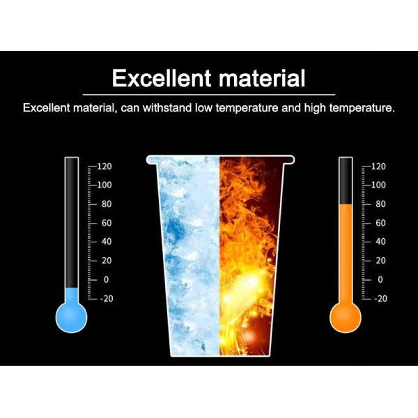 90 Caliber Disposable Food Packaging PP Cup Injection With Lid 16oz