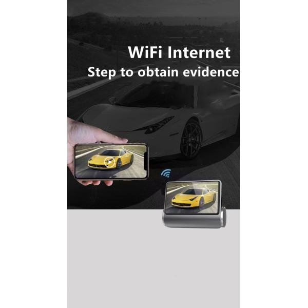 ADAS 2KFHD Передний Задний Двойной Объектив Автомобильный Видеорегистратор Система Рекордер Реверсивное Вождение Ночного Видения