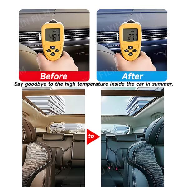 OEM Logo Nano Ceramic Car Security Film Anti Glare UV Protection Safety Film