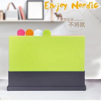 Creative Family Type Cutting Board Plastic Fruit Cutting Board Auxiliary Knife Board Hollow Bottom Convenient Asphalt