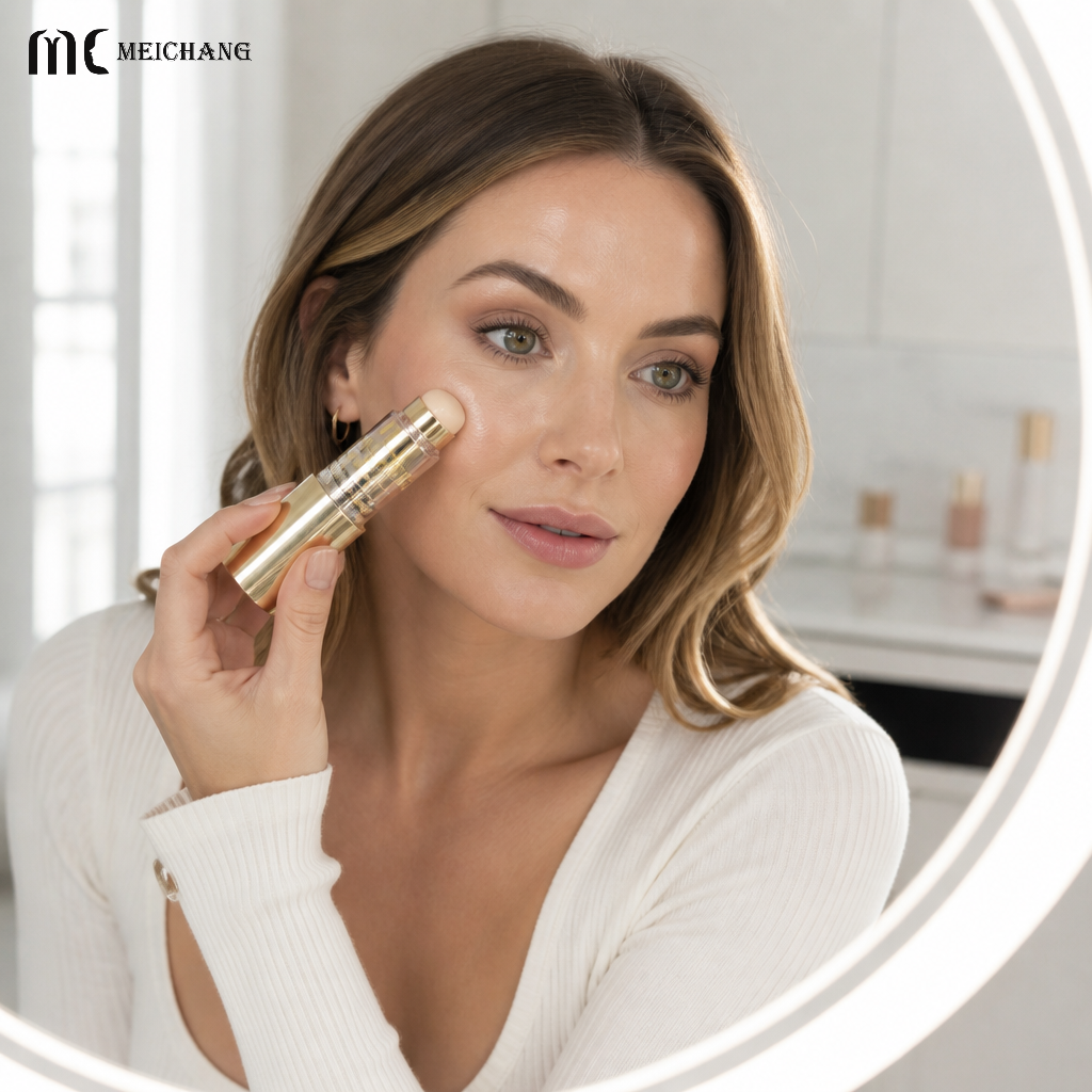 15ml Airless Foundation & Concealer Applicator Bottle with NBR Sponge Tip(MC-1900)