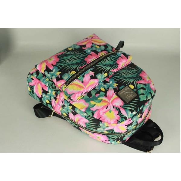 2016 Vertical square cloth fabric fashion ladies casual backpack schoolbag