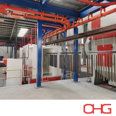 Ligne de revêtement en poudre personnalisable pour les produits en aluminium à conception exclusive