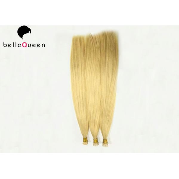 Extensiones planas rubias de oro duraderas del pelo de la extremidad 613# con la conclusión completa