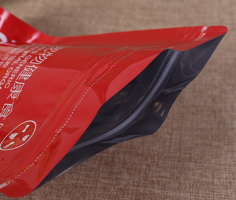 Gravure Printing Eight Sided Aluminum Foil Plated Plastic Ziplock Bags