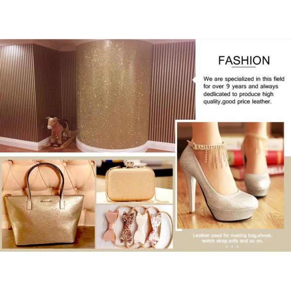 Fireproof 54/55' 3D Holographic Glitter Leather Fabric