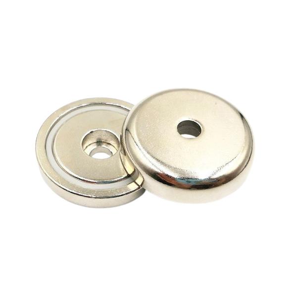 UN-B16 UN-B75 Rare Earth Pot Magnets Disc Permanent Pot Magnet Lightweight