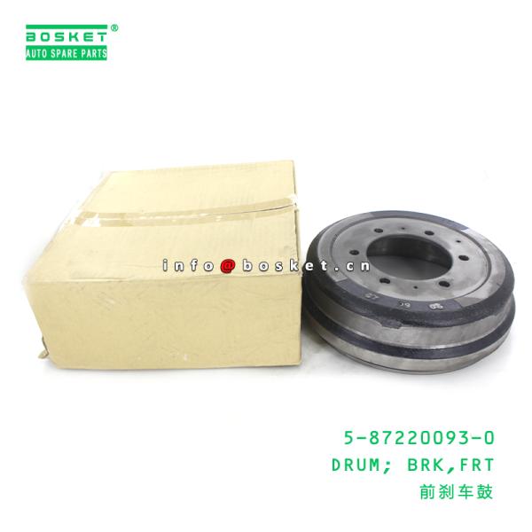 5-87220093-0 Truck Chassis Parts Front Brake Drum 5872200930 For ISUZU QKR-LHD