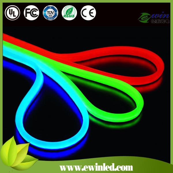 High quality AC220V smd5050 rgb 60leds/m diameter 25mm Led neon flex strip light ip68 (Red Color)